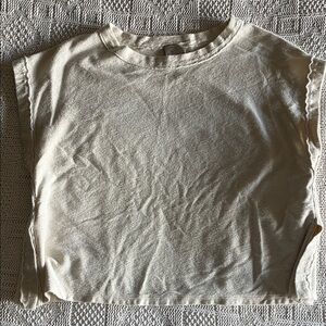 Anthropologie Postmark Lumi Shimmer Top Cream Size Large